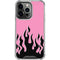 Pink Flames iPhone 16 Pro Clear Case